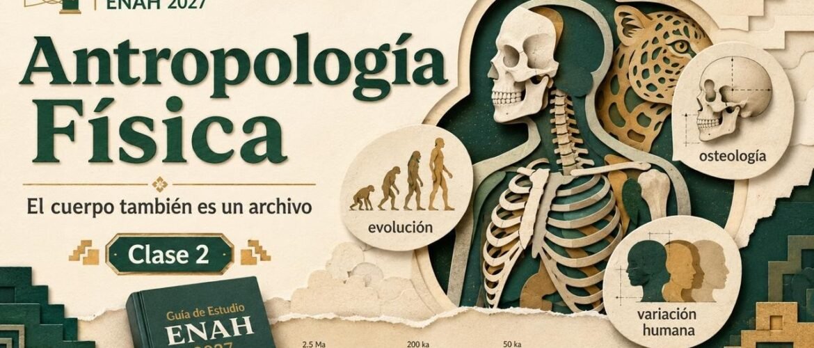Miniatura de la clase de antropología física para aspirantes a la ENAH