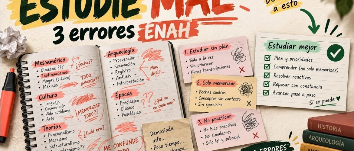 Miniatura de la videoclase de Maicita sobre errores al preparar el examen ENAH