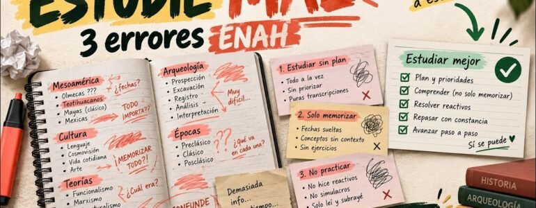 Miniatura de la videoclase de Maicita sobre errores al preparar el examen ENAH